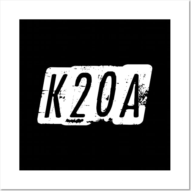 K20A (Black) Wall Art by OSJ Store